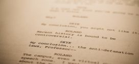a script written with a free screenwriting software