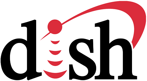 logo of dish black and red