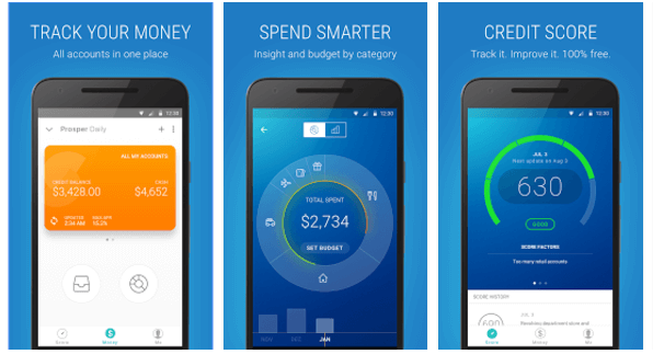 Prosper Daily, one of the best spending tracker app options