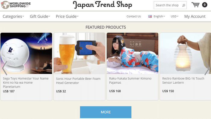 Japan Trend Shop website screenshot