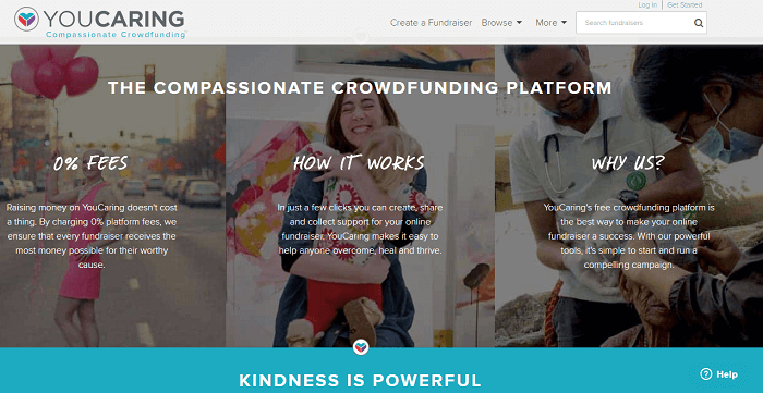 YouCaring, one of the best sites like Go Fund Me for fundraising