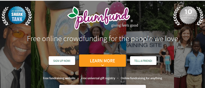 Plumfund crowd-gifting platform 