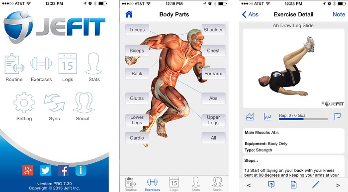 Jefit Workout app 
