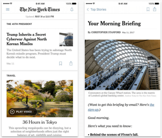 NYTimes Crossword app for iPad