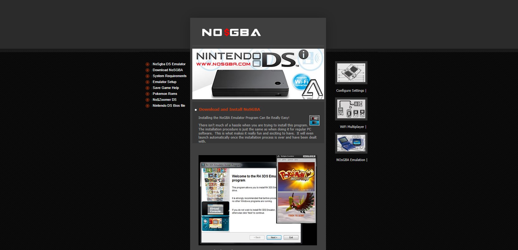No$GBA Nintendo 3DS Emulator