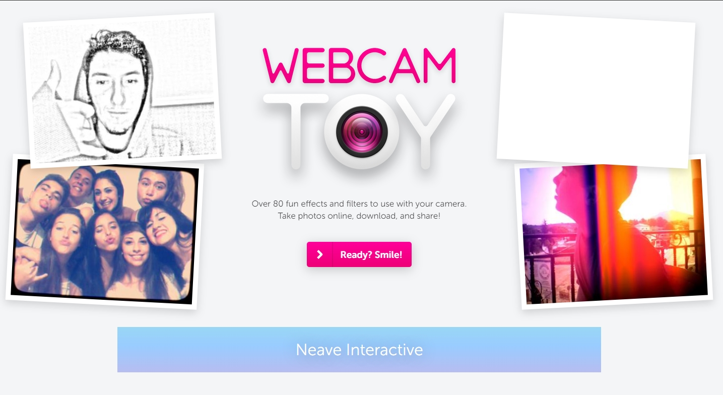 webcamtoy website screenshot 